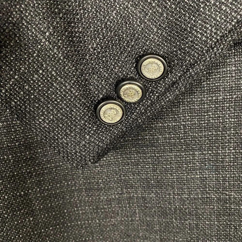 Palo Savino Blazer Jacket 40R Wool‎ Gray 3-Button